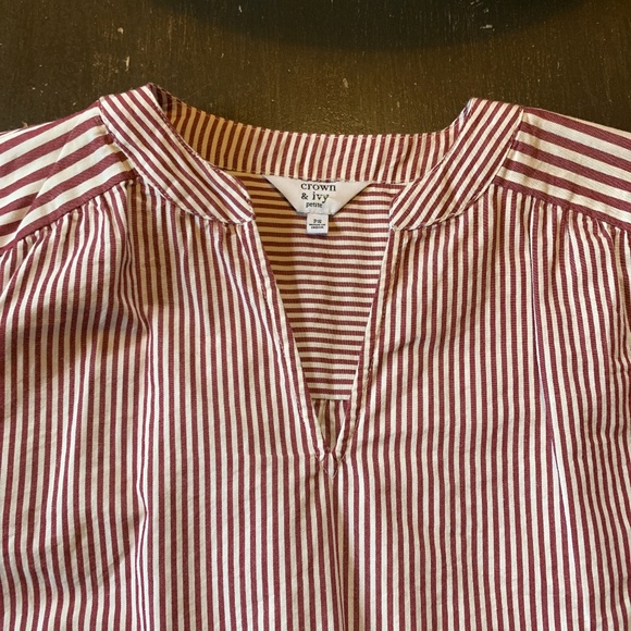 Crown and ivy BWT 100‎ percent cotton blouse. Retail 59.50 - Picture 1 of 5